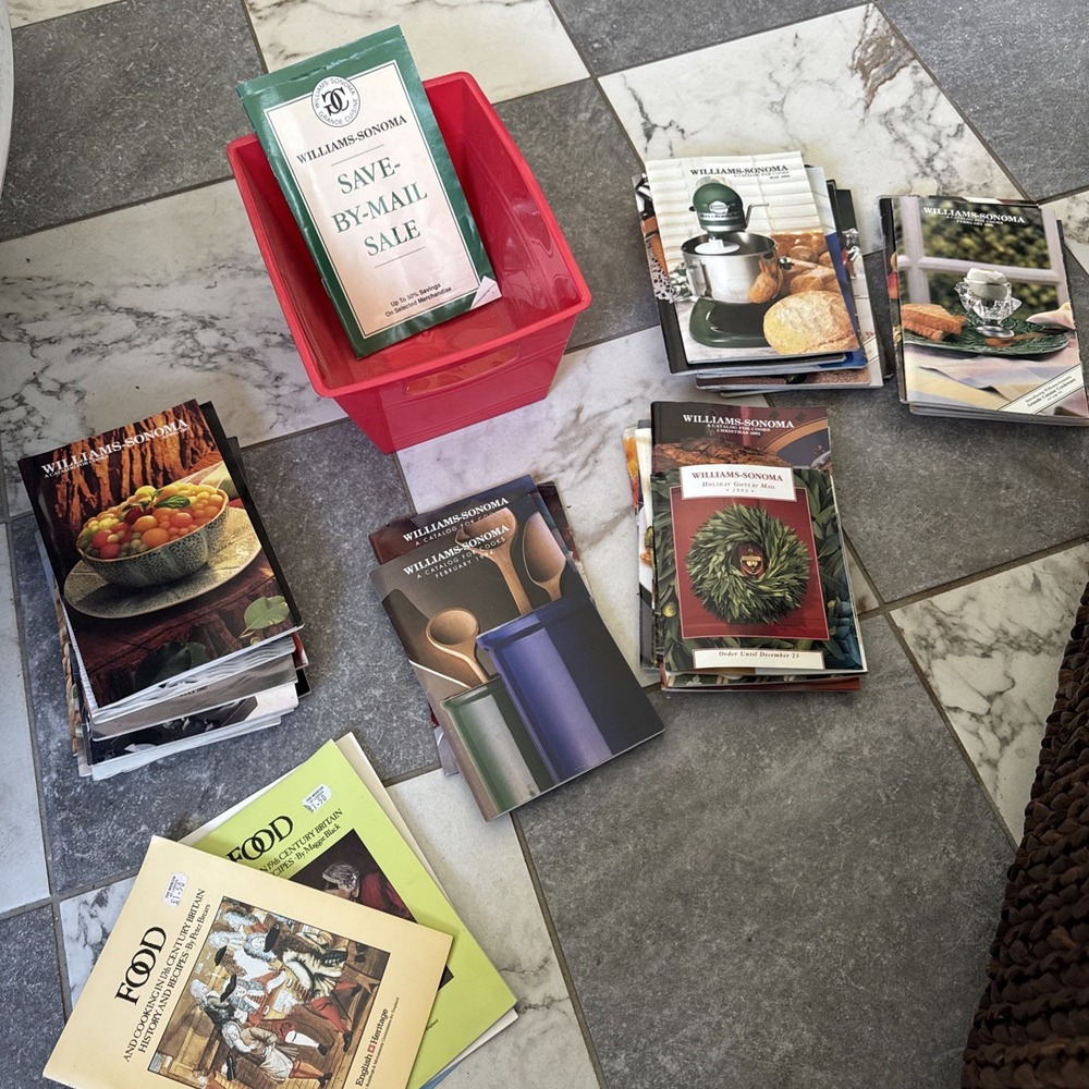 Vintage Williams Sonoma 'A Catalog For Cooks' Lot Of 39 From 1987-1994